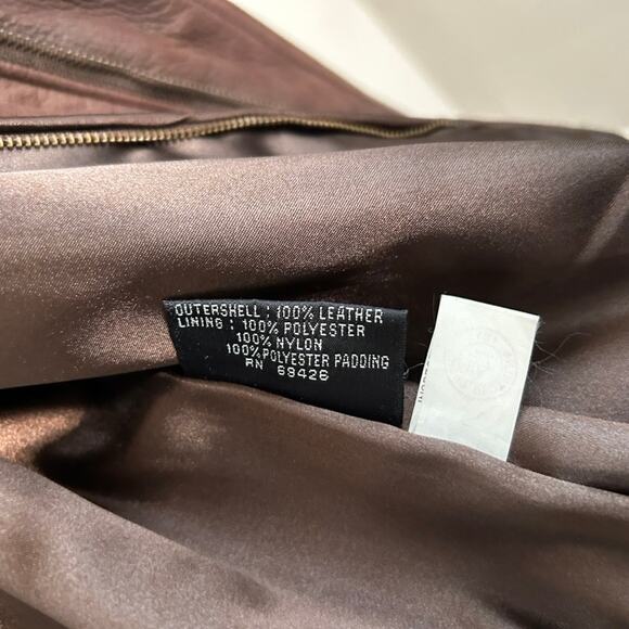 Vtg Wilson's Leather Adventure Bound XXLT Aviator Moto Bomber Brown Pilot Rugged - Picture 7 of 16